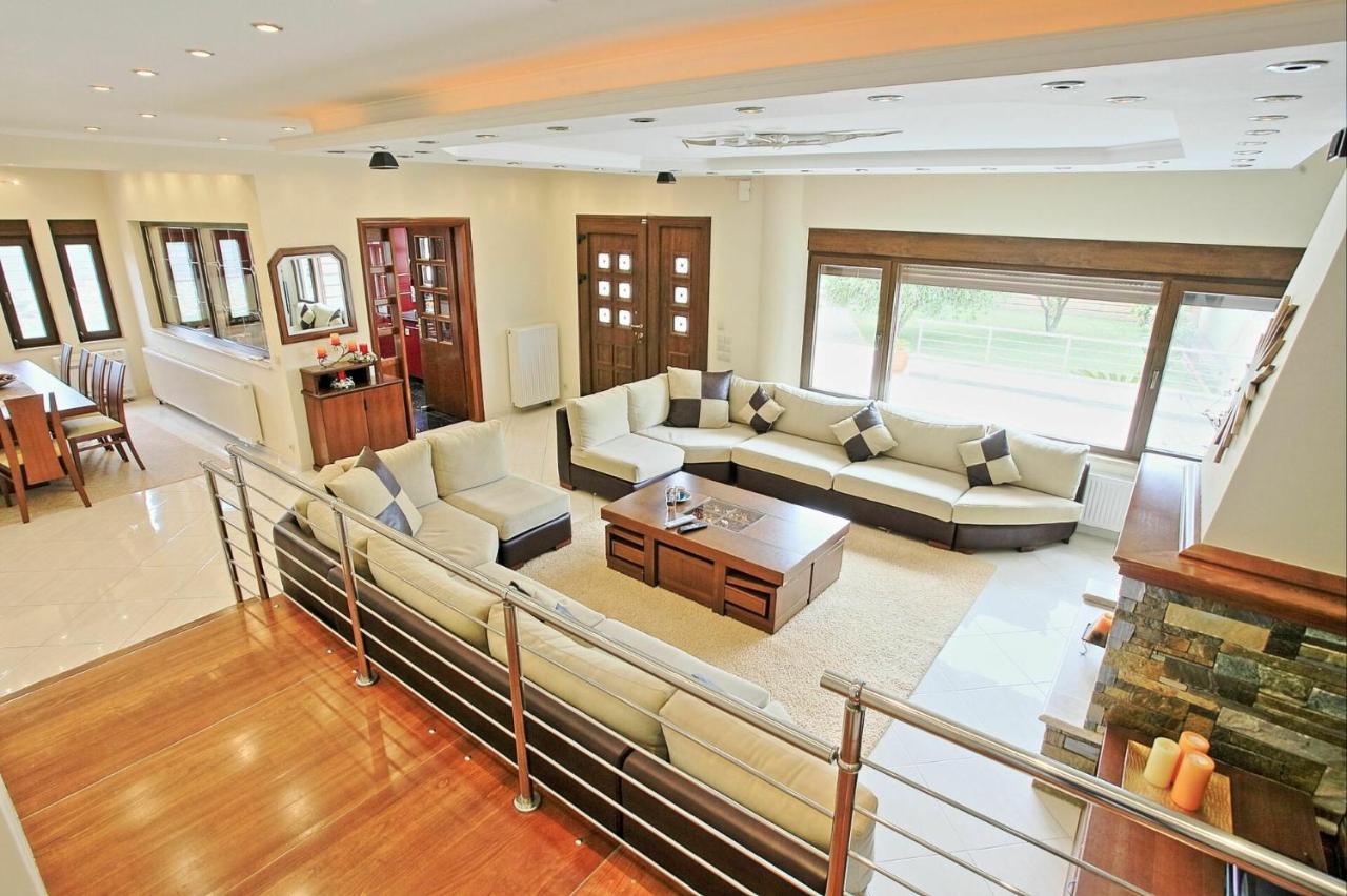 Acharavi Beach Villa By Posarellivillas Bagian luar foto